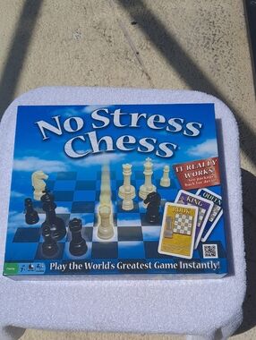 No Stress Chess Board Game — Blue